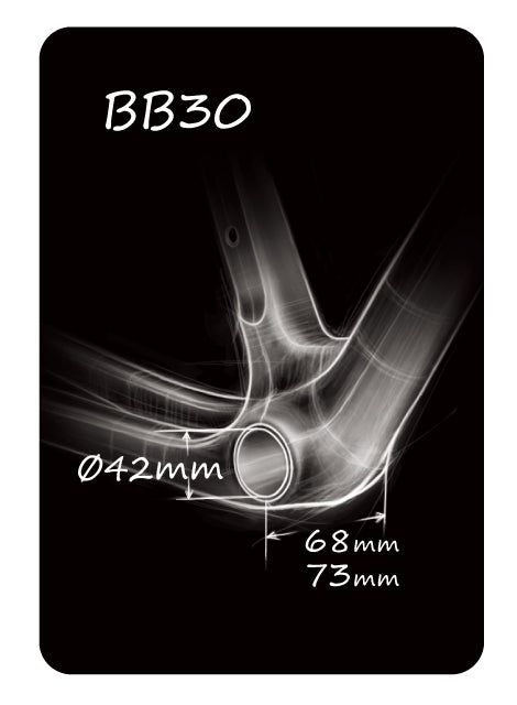 BB841T-42 for BB30 Frames and Shimano Cranks/ SRAM GXP Cranks