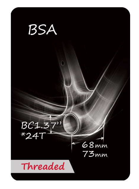 TK868 for BSA/ITA Frames and Shimano Cranks