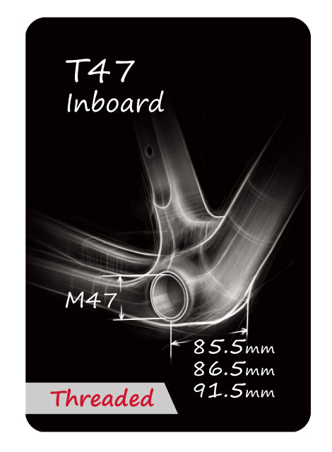 Token Cycling | T47V29 Bottom Bracket for T47 Inboard Frames and